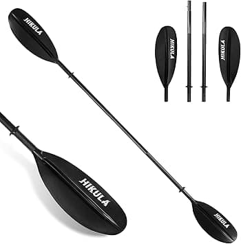 HIKULA 4pc Kayak Paddle - Carbon/Fiberglass, 230cm