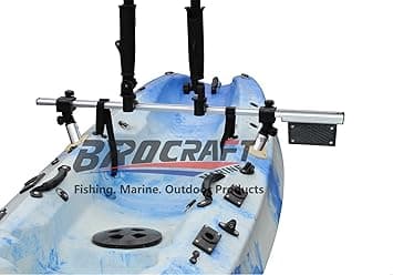 Brocraft Kayak Trolling Motor Mount + Rod Holder