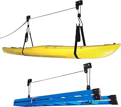 Overhead Kayak Hoist: Easy Pulley System