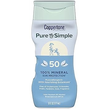 Coppertone Pure & Simple SPF 50 Sunscreen