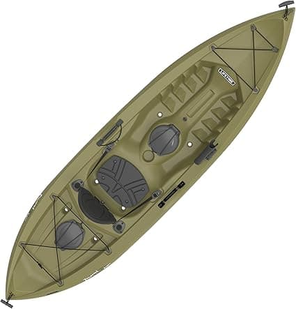 Lifetime Tamarack Angler Sit-On-Top Kayak, Olive, 120"