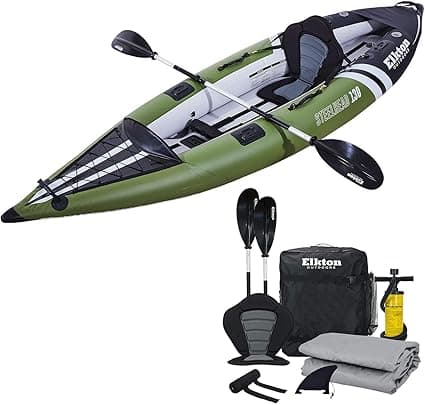 Elkton Steelhead Inflatable Fishing Kayak