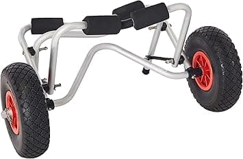 Kayak Cart - Canoe Dolly, Airless Tires, Aluminum Frame