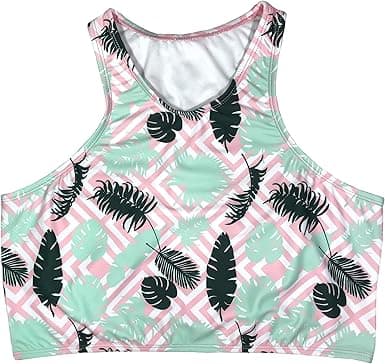 SwimZip Women's Halter Top Swim Suit UPF 50+