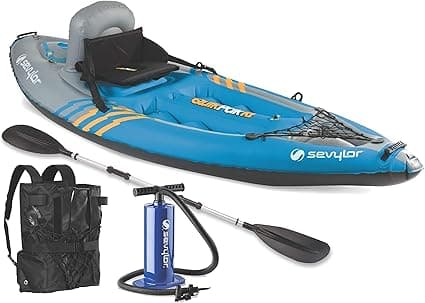 Sevylor Quikpak K1 Kayak - Blue, 8'7" x 3'