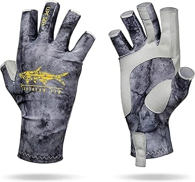 Kayak Fishing Gloves - SPF UPF 50+ UV Sun