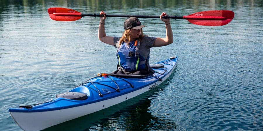 Adjusting the placement of the kayaks
