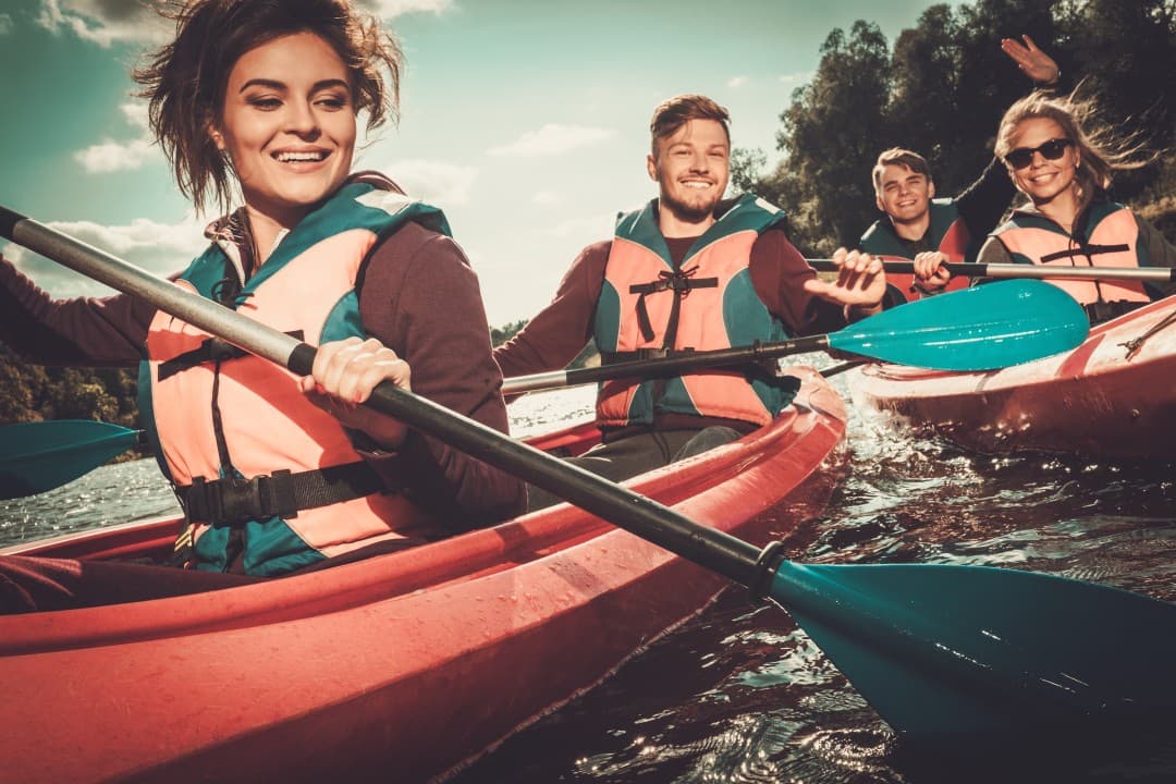Kayaking in a Tandem Kayak