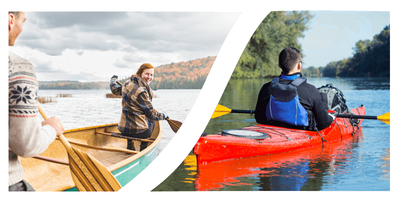 Paddle Canoes vs Kayaks