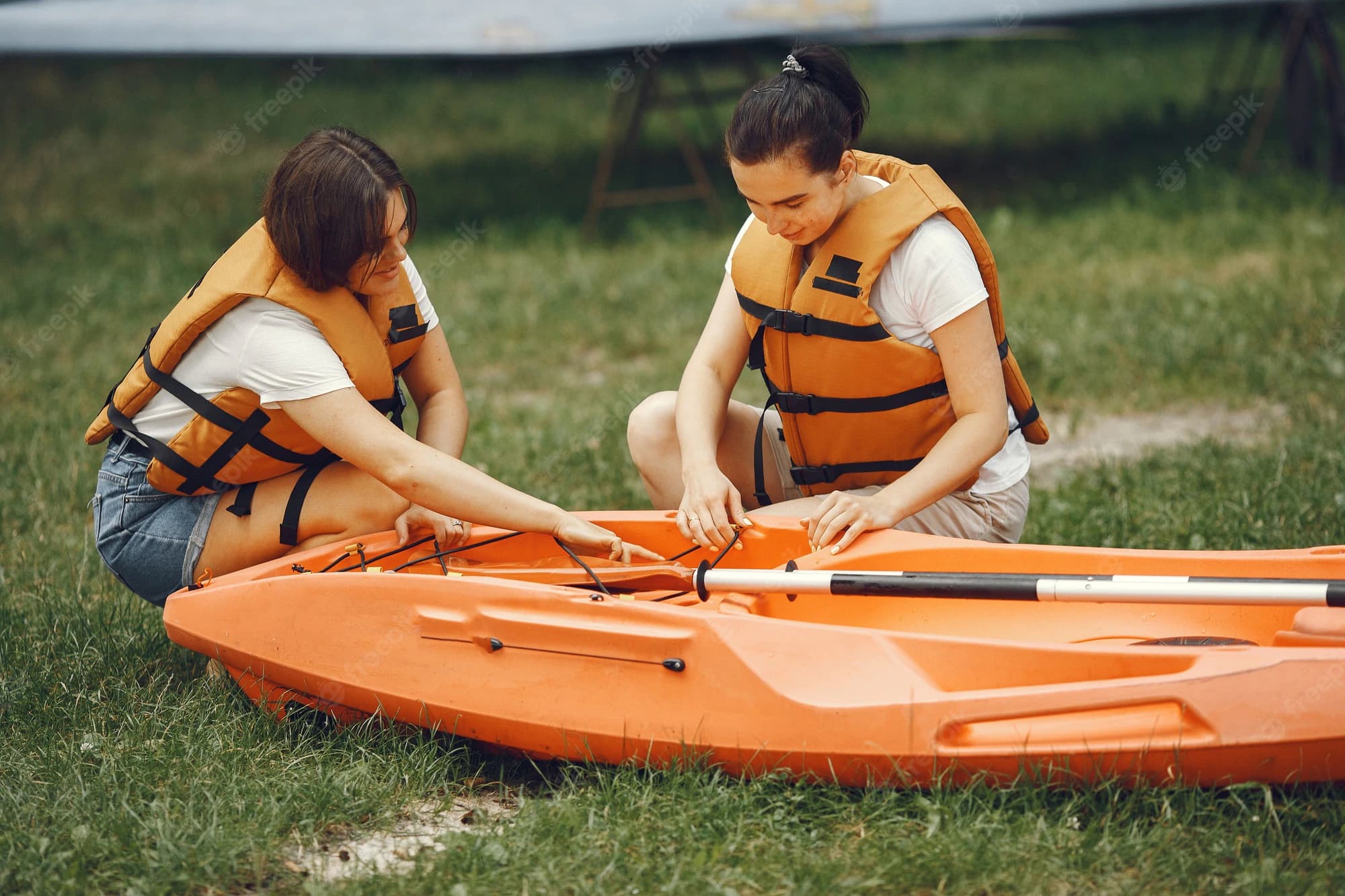 Preparation for kayak trip