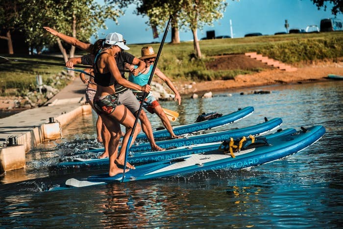 beach paddling