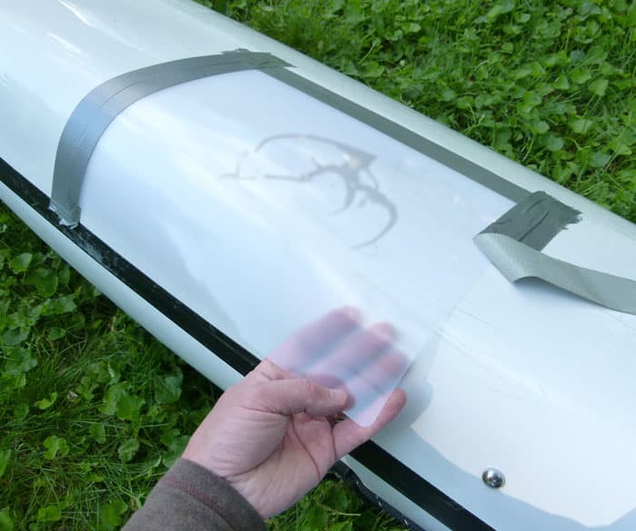 how to patch a kayak