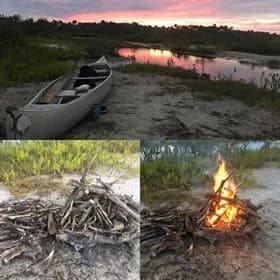 kayak fishing and camping