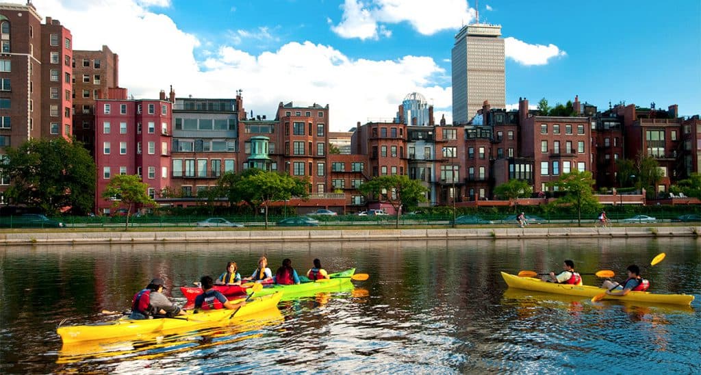 kayaking boston