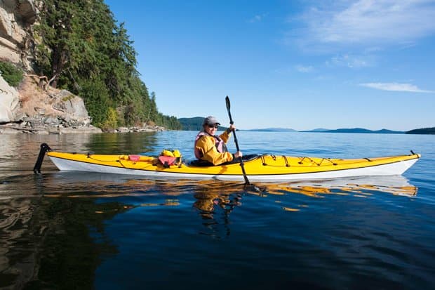 sea kayak paddling